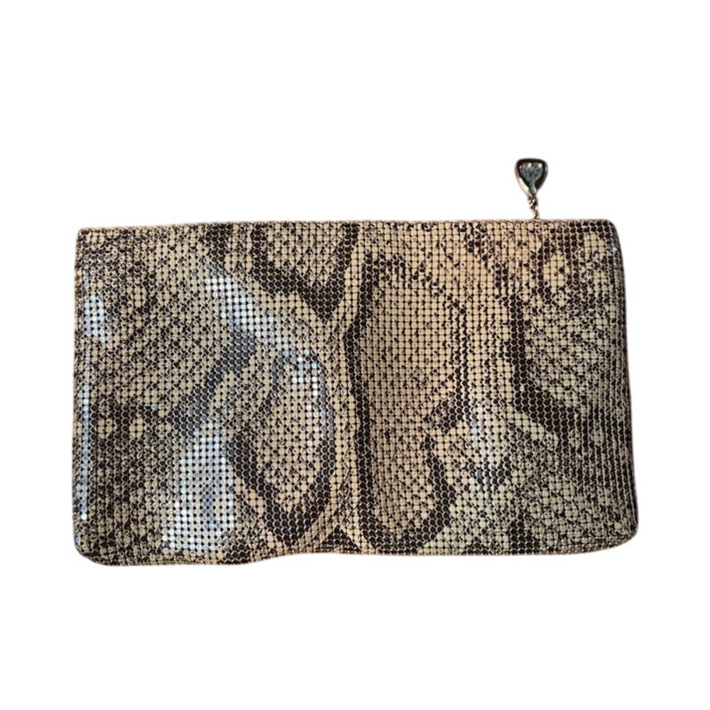 Vintage Whiting and Davis Python Snakeskin Print … - image 3